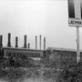 1974 Kopaszi gát, szemben a Lágymányosi öböl túlpartján a Kelenföldi Erőmű.