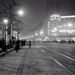 Budapest, 1920-as, 1930-as évek Az Oktogon éjszakai kivilágításban. A felvétel készítésének pontos ideje ismeretlen. (Fotó: Haár Ferenc) 