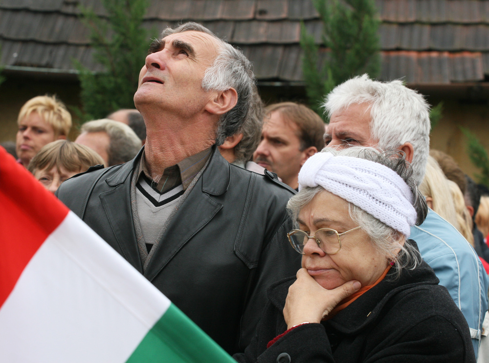 Itt a résztvevők Budaházy György szabadon bocsátását követelték