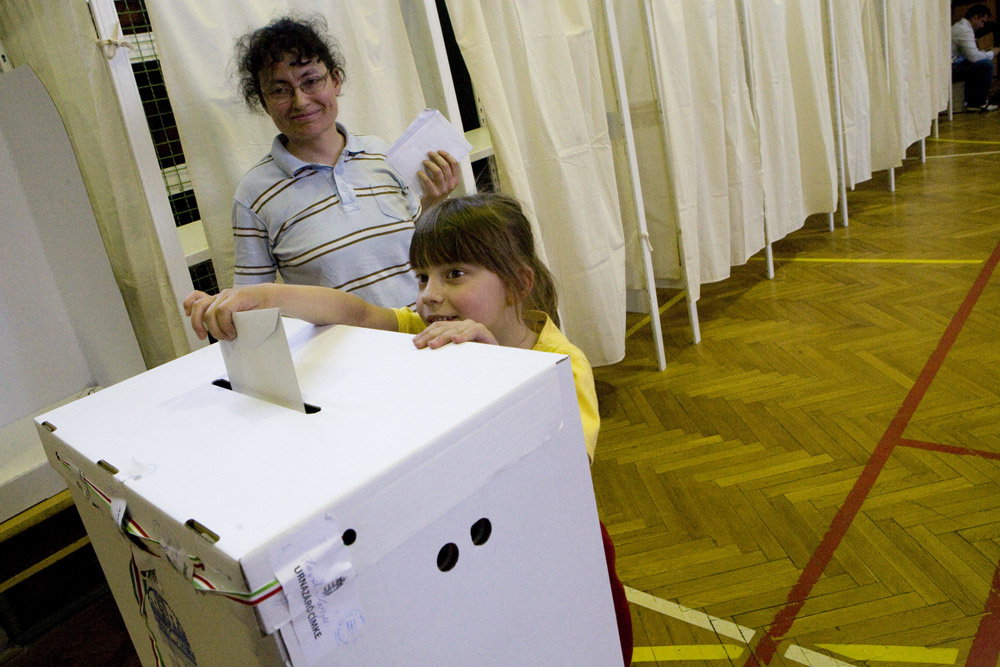 A Kassák Lajos Gimnáziumban lévő 48-as szavazókör 