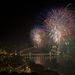 Tűzijáték Budapest felett az augusztus 20-i állami ünnepen. 