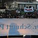 A budai Dísz téren kb. ötszázan tüntettek szombat délután a köztársasági elnök lemondását követelve.
