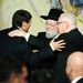Áder János, Reuven Rivlin a Kneszet elnöke és Israel Meir Lau rabbi beszélget az izraeli parlamentben (kneszet) tartott Wallenberg-megemlékezés végén.