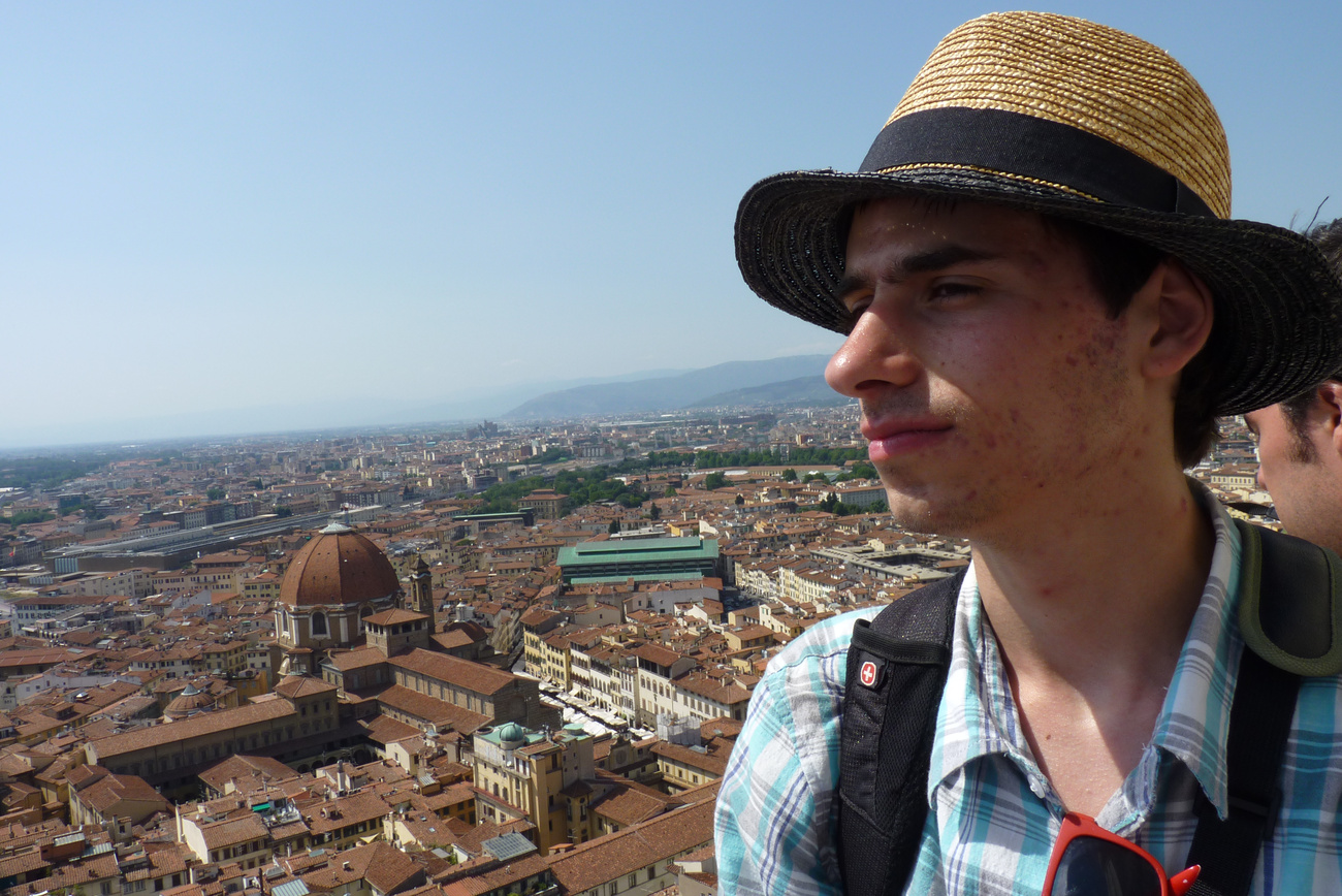 Brunelleschi kupolájának tetején. Firenze, osztálykirándulás 2012 nyarán