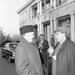 Kádár és Brezsnyev a kormány Béla király úti vendégháza előtt beszélget másnap