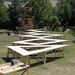 A 43 méter hosszú, variálható formájú asztalhoz a tábor mind a 120 résztvevője leülhet 

/Asztal/
Dékány Tibor, Harcsa Dia (Sporaarchitects)
