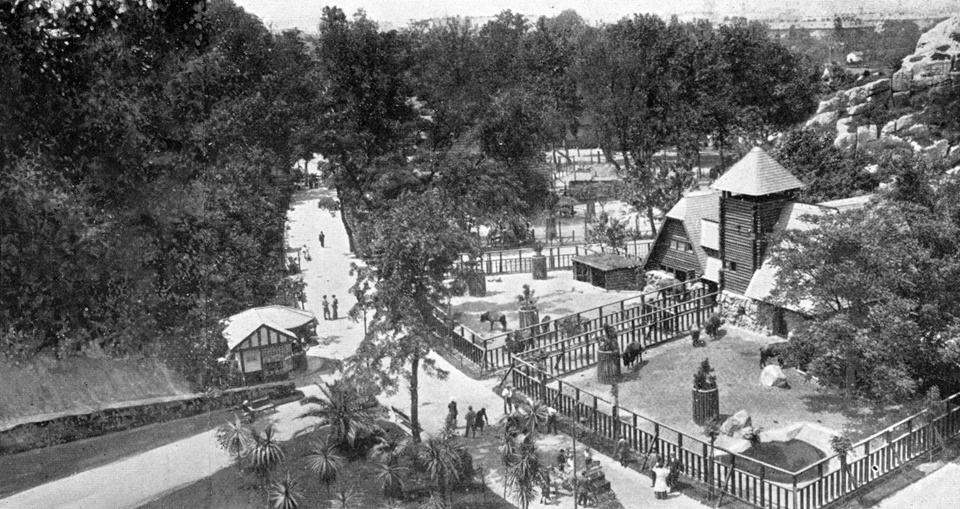 A romos Pálmaház 1945-ben, közvetlenül a második világháború után. Az Állatkert 2500 állatából csak 15 élte túl Budapest ostromát