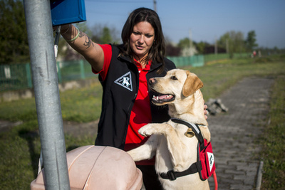 Bors és gazdája őrbottyáni otthonukban.