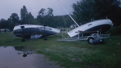 Budapest felett a vihar Gazdagrétről fotózva