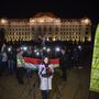 A magyar nemzet szabadságra született - mondta a Lehet Más a Politika (LMP) miniszterelnök-jelöltje hétfő este Debrecenben, pártja '56-os megemlékezésén