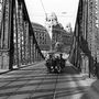 Szabadság híd a Szent Gellért tér felé nézve. (1946)