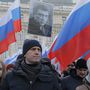 Alekszej Navalnij orosz ellenzési politikus a menet élén