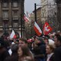 A Kossuth téren elkezdődött a zászlófelvonási ünnepség