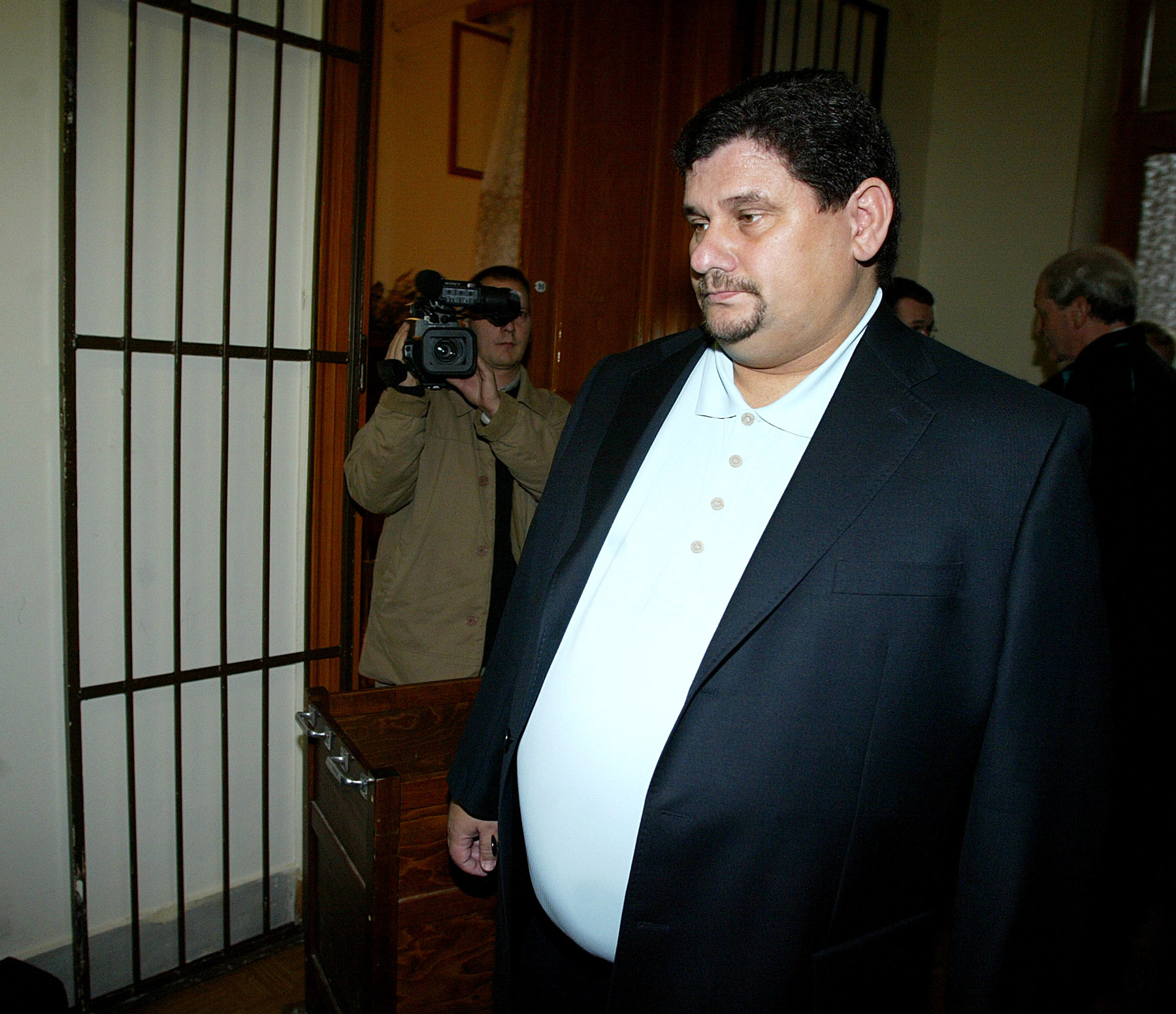 2009. február 11. Princz Gábor a Postabank-per ítélethirdetésén.