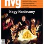 Great Christmas - Prominent members of Fidesz worshipping money on the cover of the 2014 Christmas issue of HVG, featuring a pun in the title conflating the words 