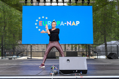Európa-napi fesztivál a Szabadság téren, Budapesten, 2019. május 12-én.