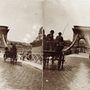 Széchenyi Lánchíd a pesti hídfőtől nézve. A felvétel 1894-ben készült (sztereofotó).