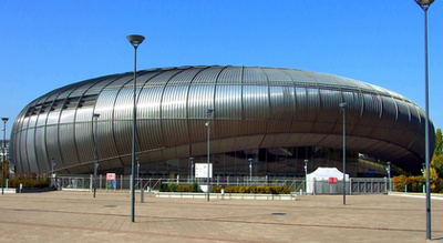 Drónfelvételen a 2023-as Atlétikai Világbajnokságra épülő Nemzeti Atlétikai Stadion Budapesten 2022. augusztus 4-én