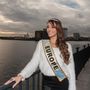 Kulcsár Edina a Miss World 2014 nemzetközi szépségverseny második helyezettje és a Miss Europe díj nyertese Londonban 2014. december 15-én
