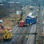 Szeged-Rendező állomásnál kisiklott tehervonat 2025. január 25-én