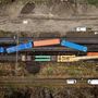 Szeged-Rendező állomásnál kisiklott tehervonat 2025. január 25-én