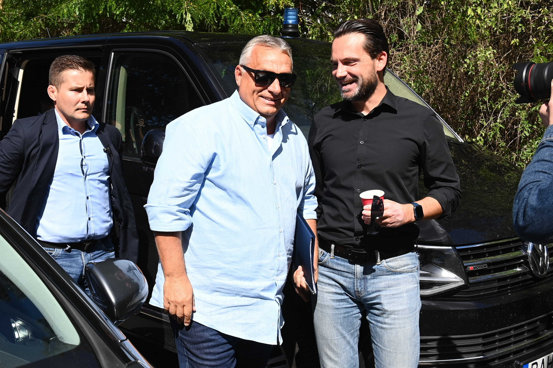 Orbán Viktor és Havasi Bertalan a Jó reggelt Magyarország! című műsorban 2024. október 11-én