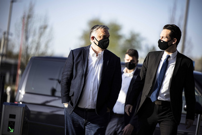 Orbán Viktor és Havasi Bertalan a Jó reggelt Magyarország! című műsorban 2024. október 11-én