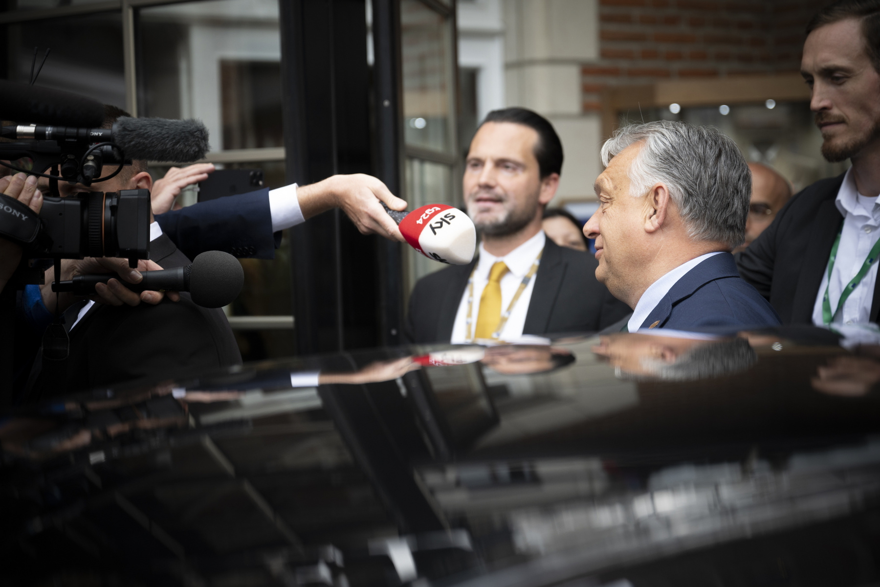 Orbán Viktor és Havasi Bertalan a Jó reggelt Magyarország! című műsorban 2024. október 11-én