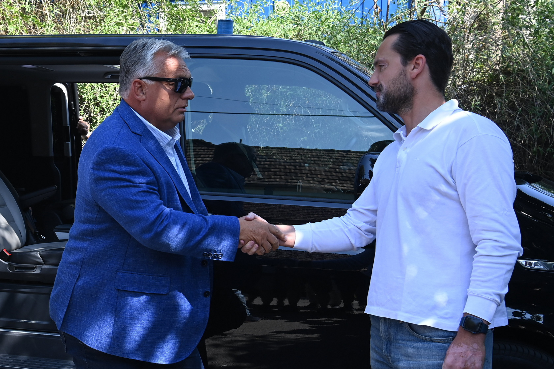 Orbán Viktor és Havasi Bertalan a Jó reggelt Magyarország! című műsorban 2024. október 11-én