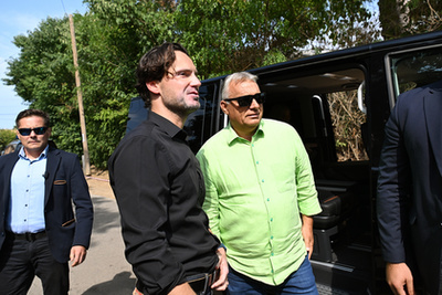 Orbán Viktor és Havasi Bertalan a Jó reggelt Magyarország! című műsorban 2024. október 11-én