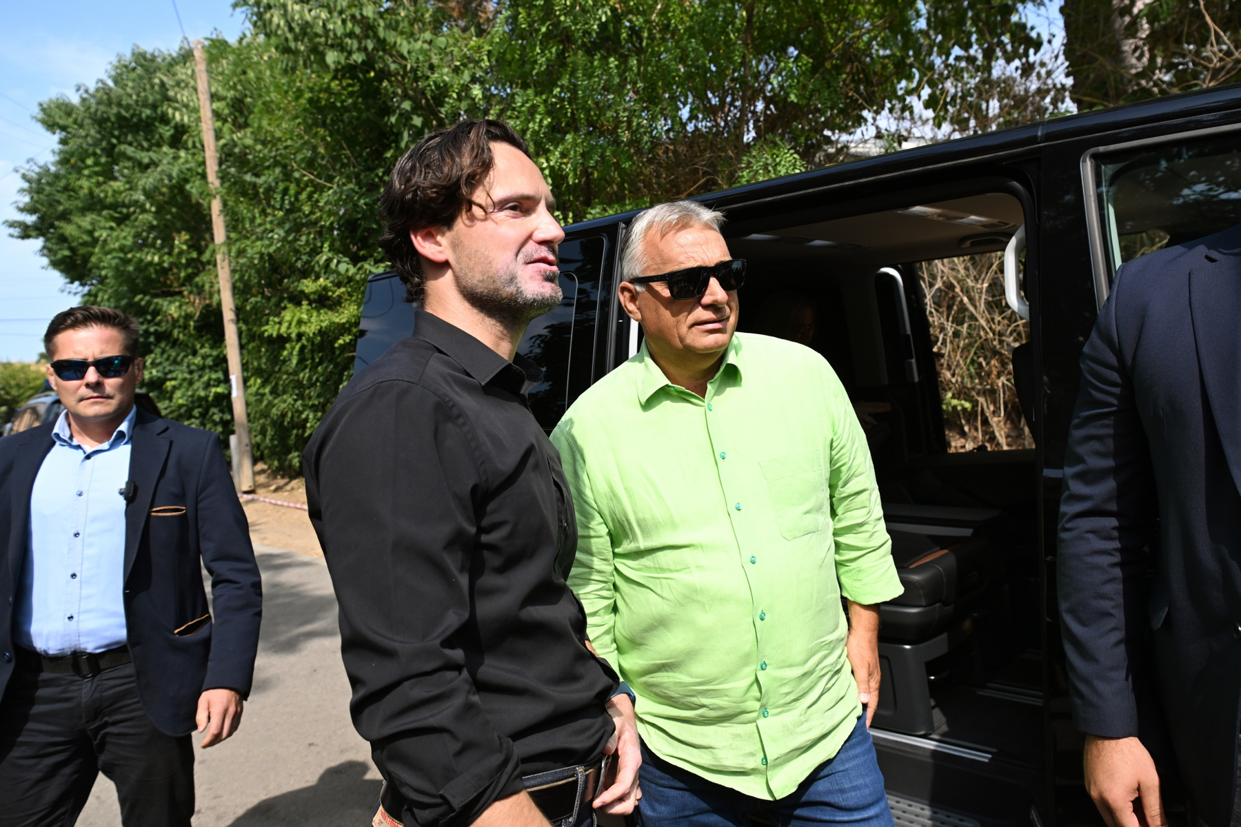 Orbán Viktor és Havasi Bertalan a Jó reggelt Magyarország! című műsorban 2024. október 11-én