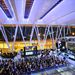 Budapest, 2011. március 21. A brit Kosheen együttes szórakoztatja a közönséget a Liszt Ferenc repülőtéren megnyílt SkyCourt elnevezésű új utasterminál megnyitójának többnapos rendezvénysorozatát záró, Electric Terminal címmel megrendezett koncerten