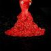 Spanyolország: Flamenco-divatbemutató Sevillában. Vicky Martin spanyol ruhatervező kollekciójának darabaja. 

