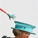 Szlovákia: Beatrix holland királynő  a pozsonyi Meulensteen Galériában.
