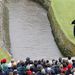 Egyesült Királyság: Az ír Padraig Harrington a 18. lyukra játszik a nyílt brit golfbajnokságon.