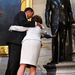Egyesült Államok: Nancy Reagan férje, Ronald Reagan szobrának leleplezésén