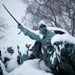 Washington - hó borítja a polgárháborús szoborcsoportot