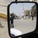 Rendőri jelenlét Bagdad utcáin.