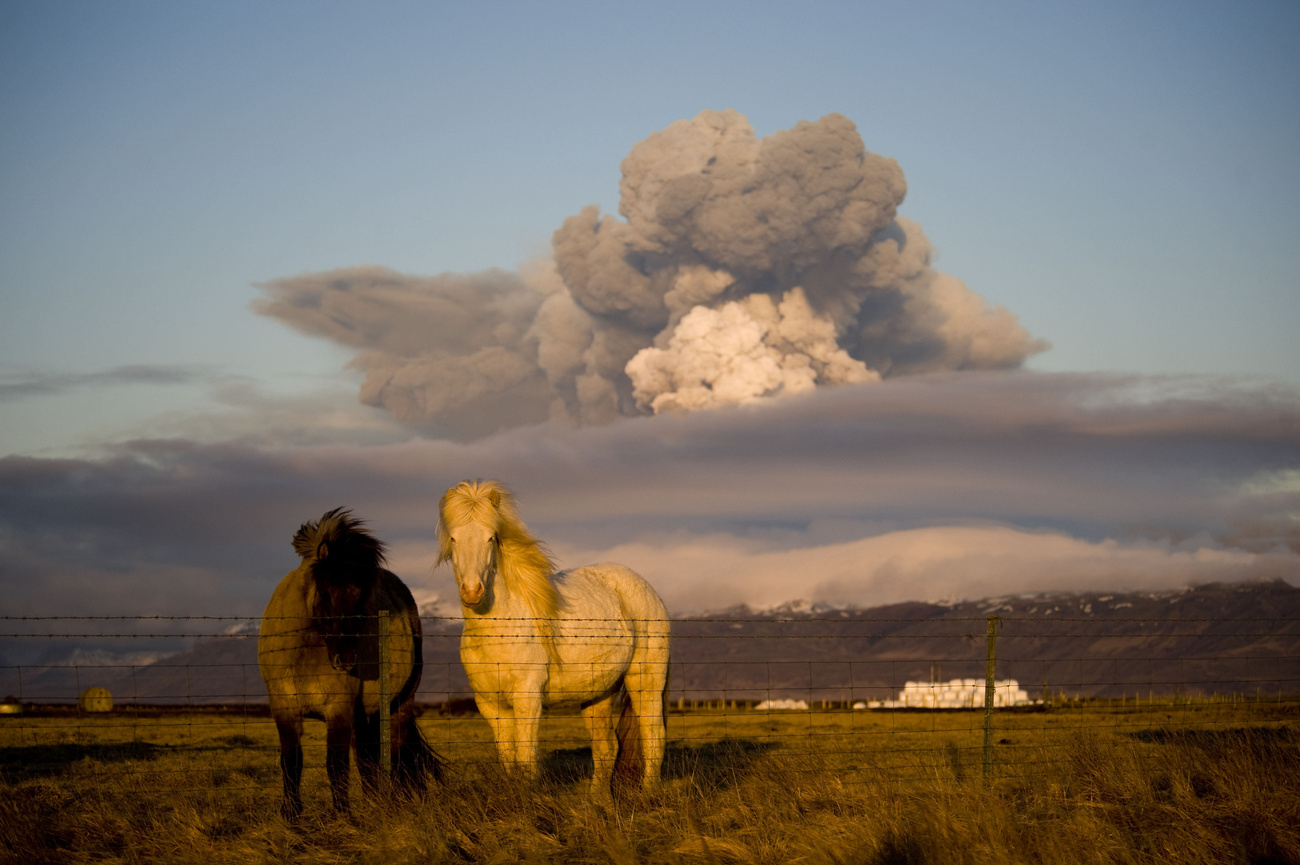 Izlandi idill vulkánkitöréssel.