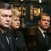 Viktor janukovics ukrán, Dalia Grybauskatie litván elnök és Dmitrij Medvegyev orosz elnök.