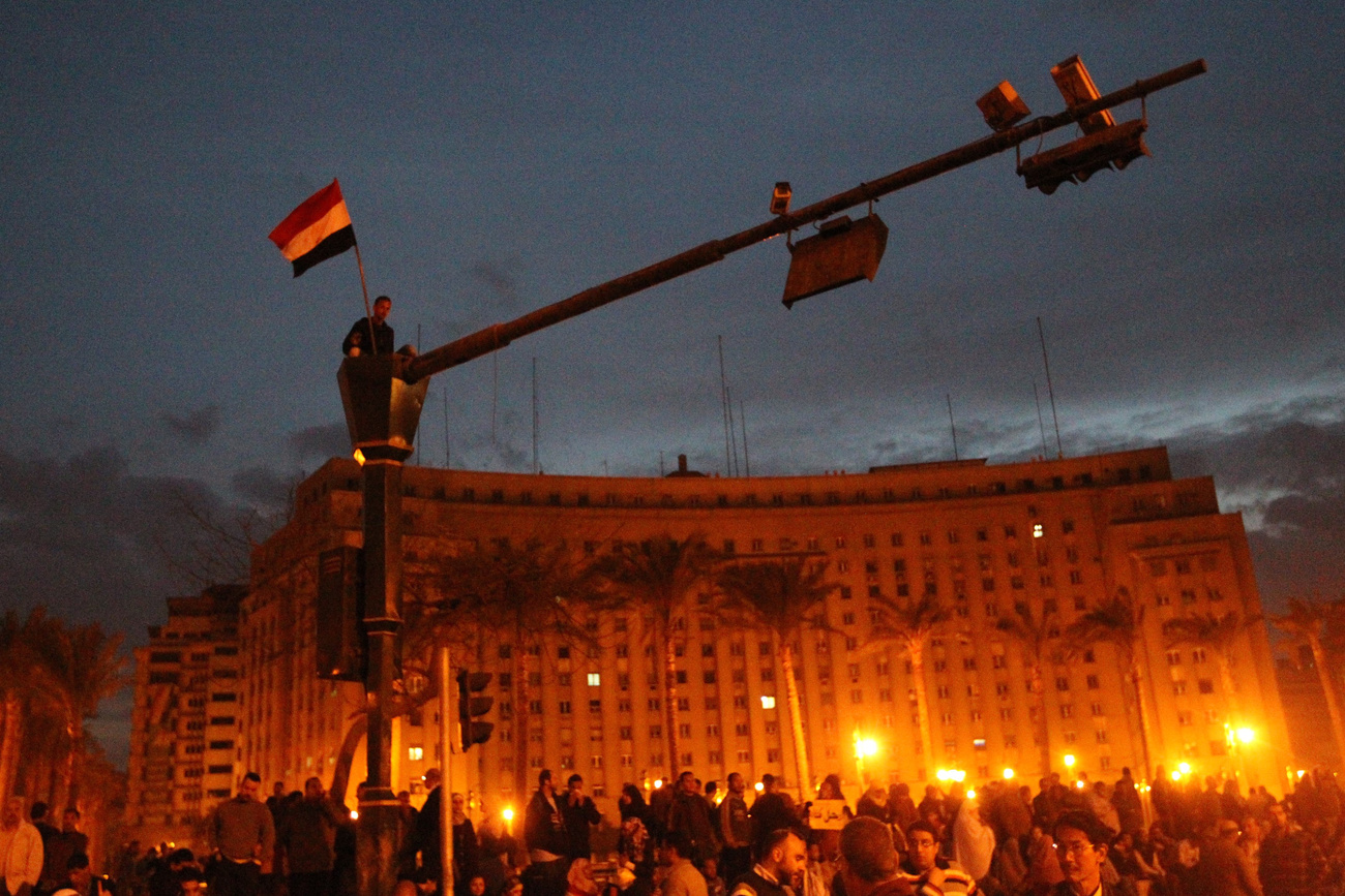 néhány ezer tüntető maradt a Tahrír téren