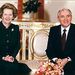 1987. Margaret Thatcher, brit miniszterelnök vendégségben a Kremlben.