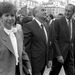 Párizs, 1985. október 2. Jacques Chirac, a francia főváros polgármestere a Gorbacsov házaspárral.