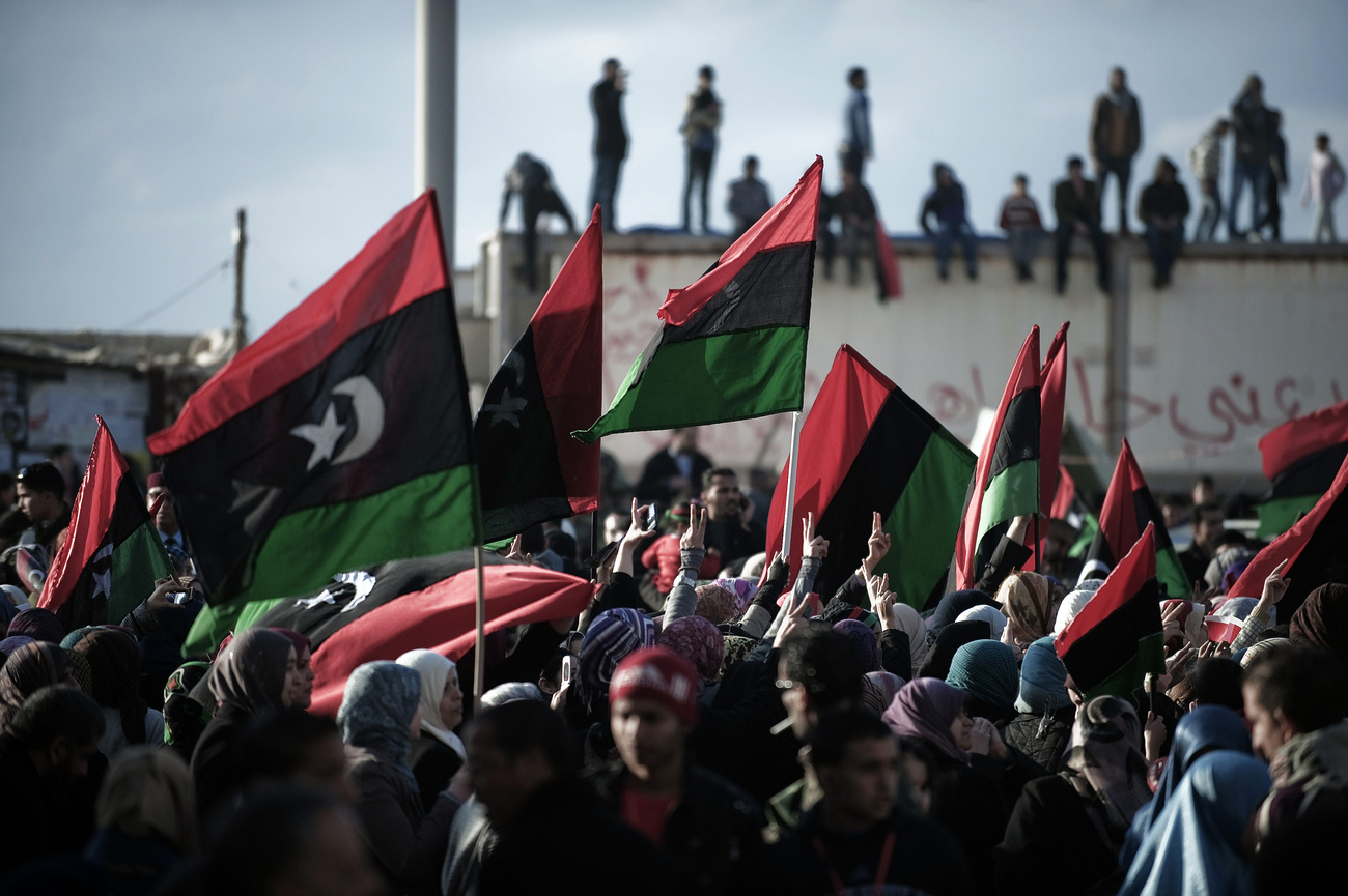 Szudáni menekült a líbiai-tunéziai határon