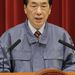 Japán miniszterelnöke, Naoto Kan sajtótájékoztatót tart
