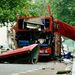 A 2005-ös londoni merényletek során felrobbantott 30-as busz maradványai