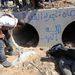 A felkelők ebben a betoncsőben találták meg a bujkáló Kadhafit, aki elfogásakor súlyosan megsérült