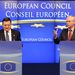 Herman Van Rompuy az Európai Tanács elnöke (jobbra) Jose Manuel Barroso az Európai Bizottság elnöke. 