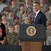 Obama beszédet tart az észak karolinai Fort Bragg erődben.  A látogatás valójában szimbólikus lezárása az iraki háborúnak.