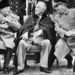 1945. február 04. Szövetséges vezetők Churchill, Roosevelt és Sztálin csúcstalálkozója, ahol a háborút követően kialakítandó befolyási zónákról döntöttek.  
